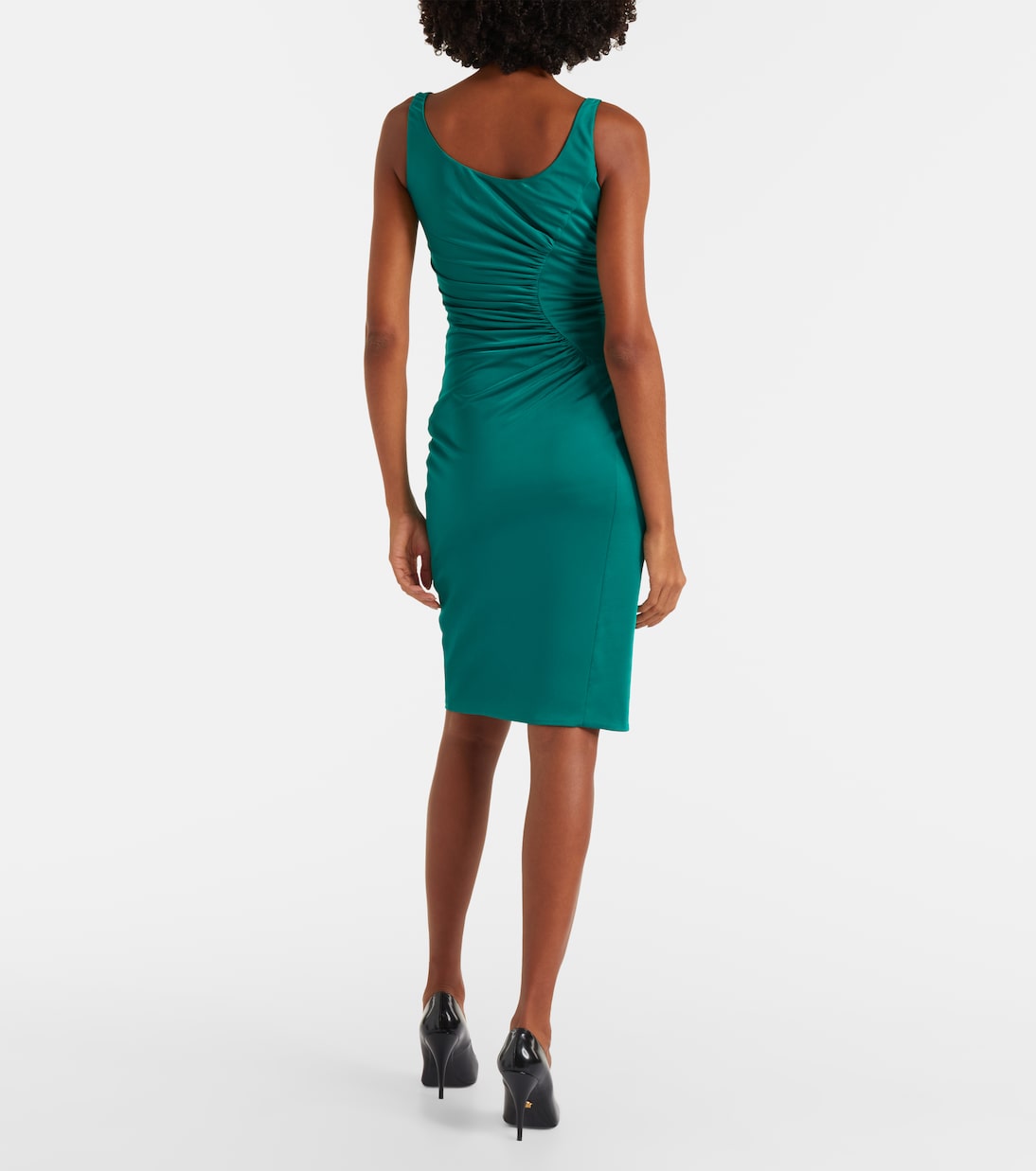 Gathered jersey cocktail dress | Versace