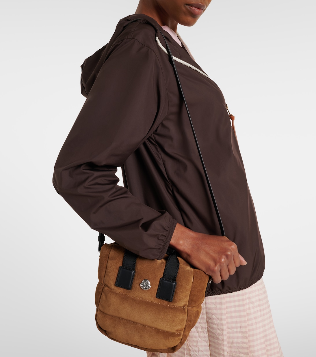 Henkeltasche Caradoc Micro aus Veloursleder | Moncler