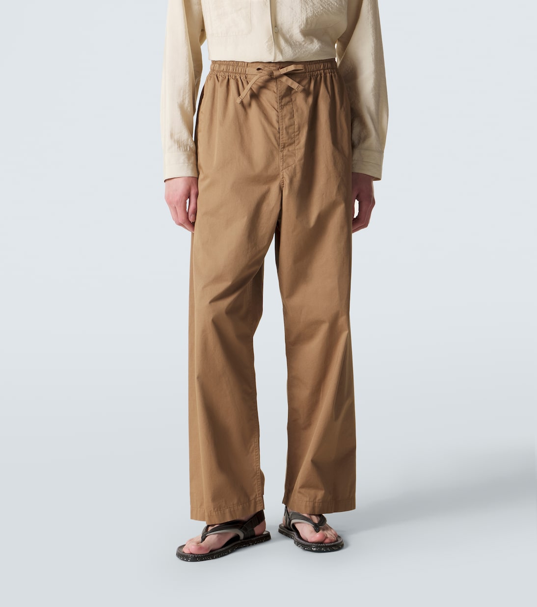 Cotton twill wide-leg pants | Lemaire