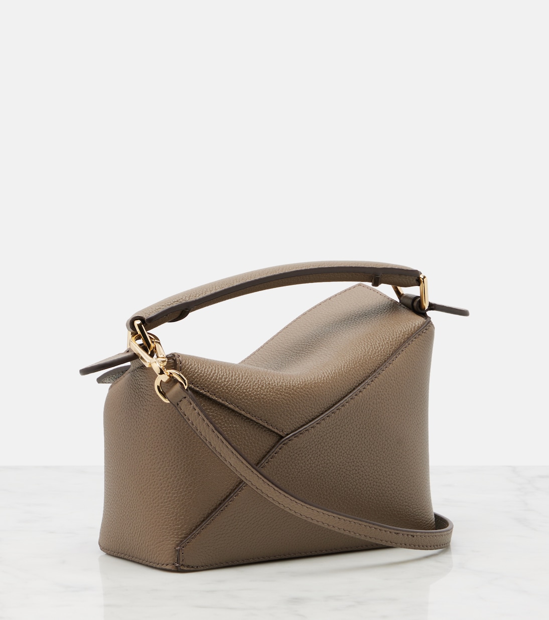 Tote Bag Puzzle Edge Mini aus Leder | Loewe