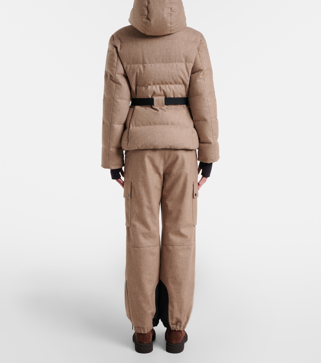 Virgin wool flannel down jacket | Brunello Cucinelli