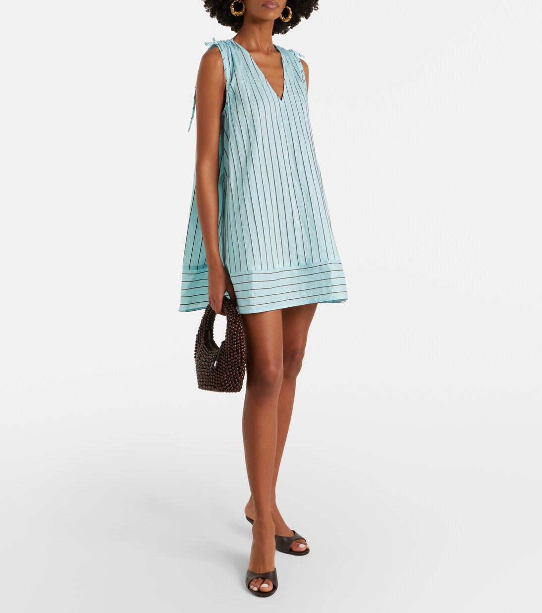 Elena棉质混纺迷你连衣裙 | Staud