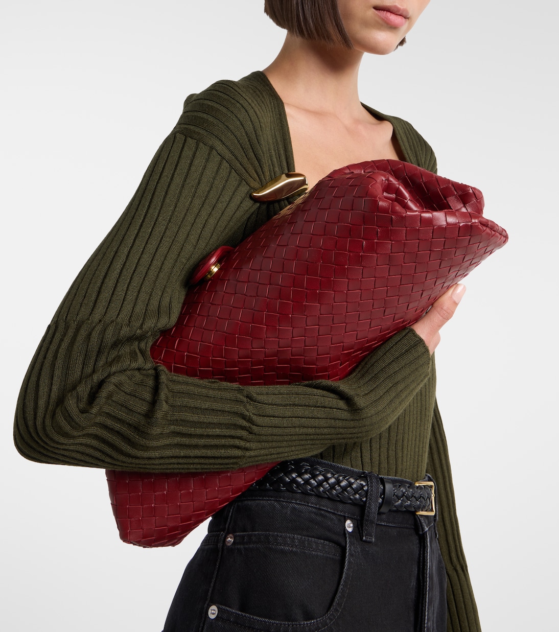 Lauren 1979 Medium Intrecciato leather clutch | Bottega Veneta