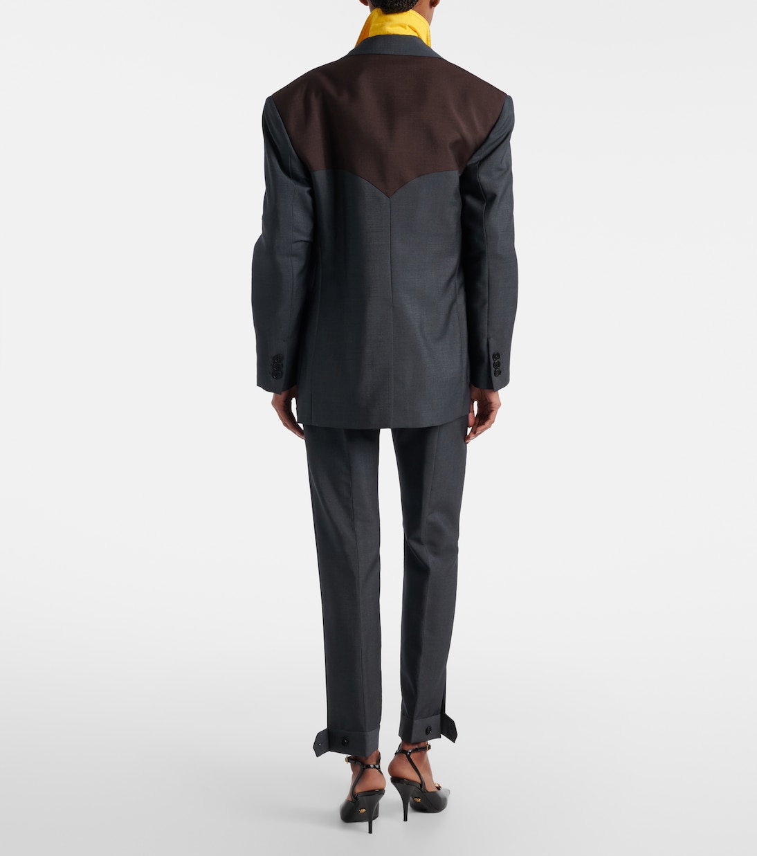 Wool and mohair tapered pants | Versace