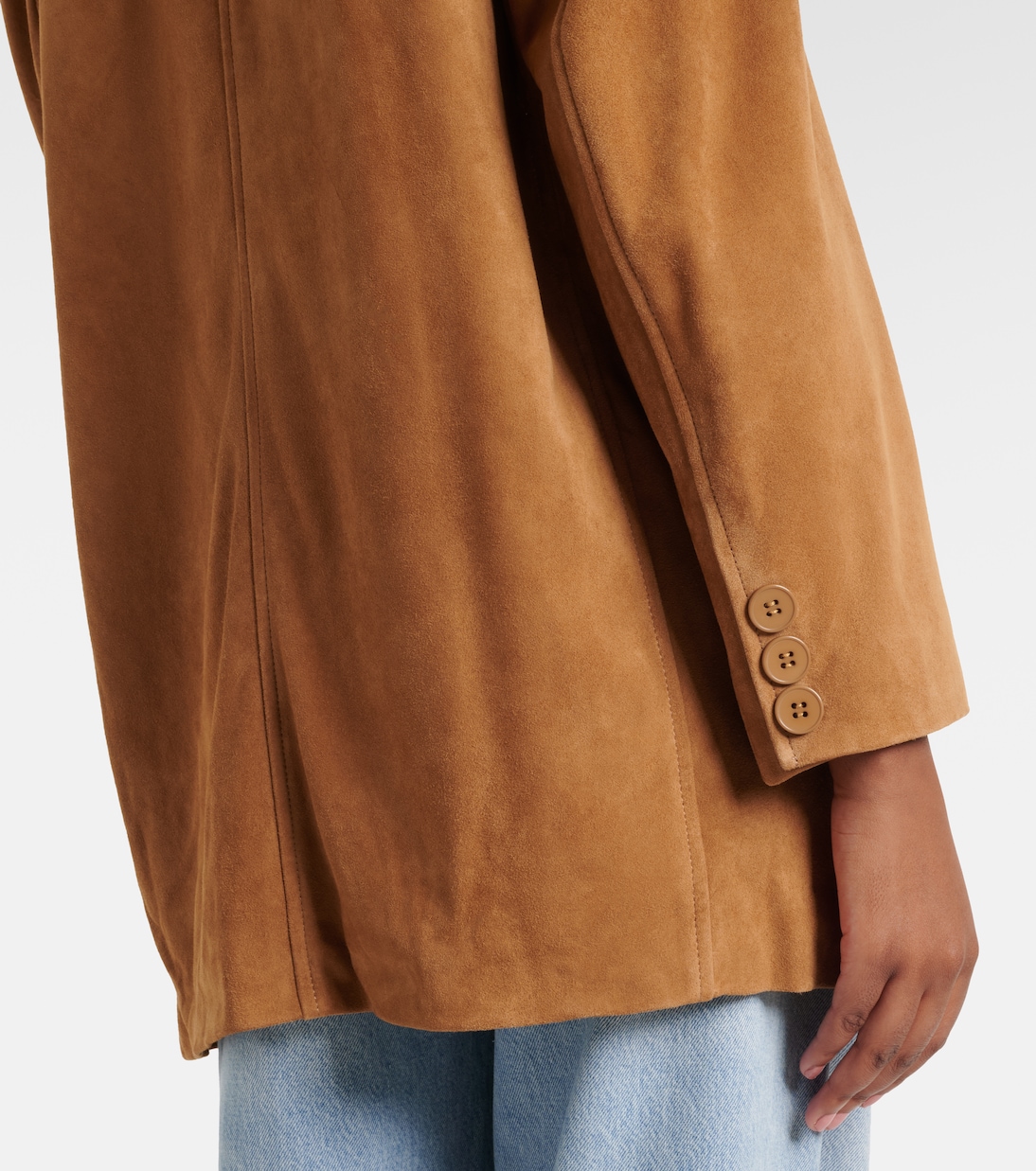 Jacke Voltia aus Veloursleder | Nour Hammour