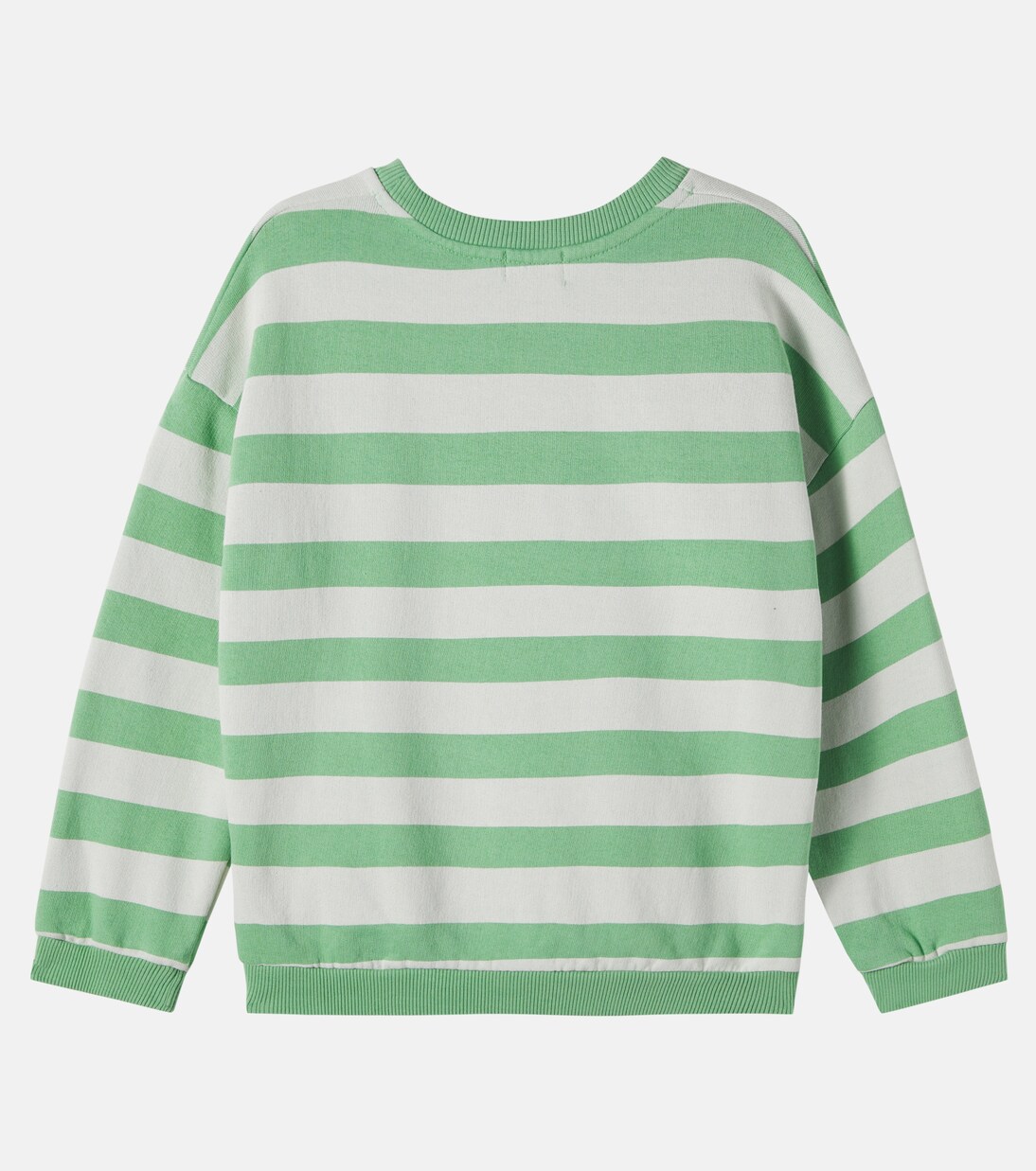 Dan striped cotton fleece sweatshirt | Cozmo