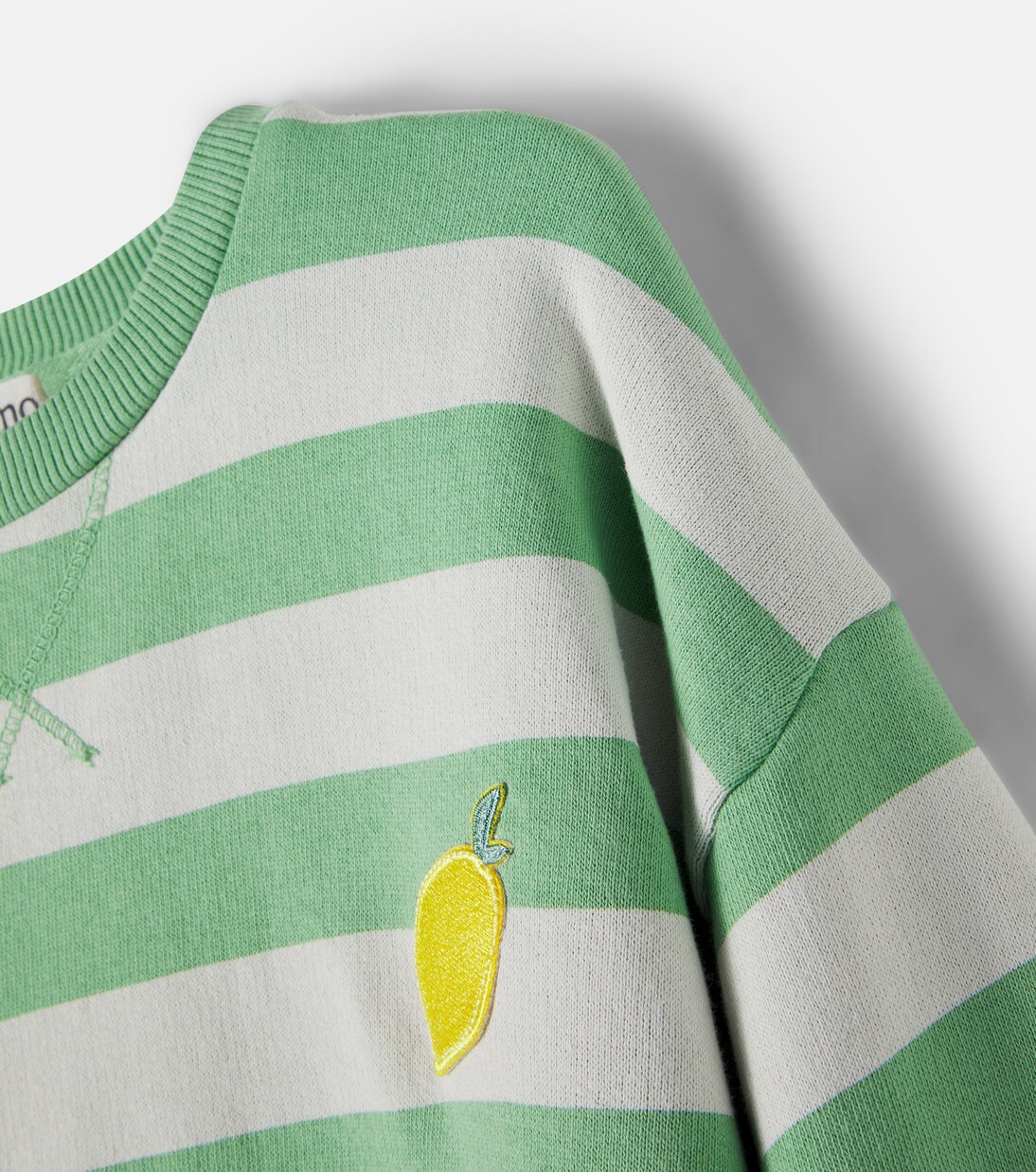 Dan striped cotton fleece sweatshirt | Cozmo