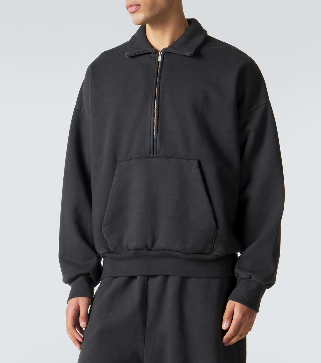 Cotton jersey half-zip sweatshirt | Fear of God