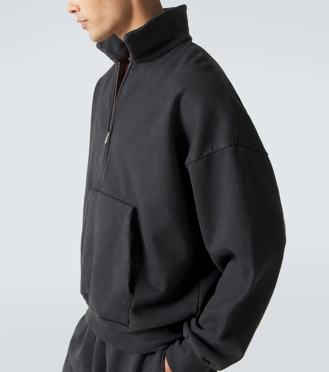 Cotton jersey half-zip sweatshirt | Fear of God