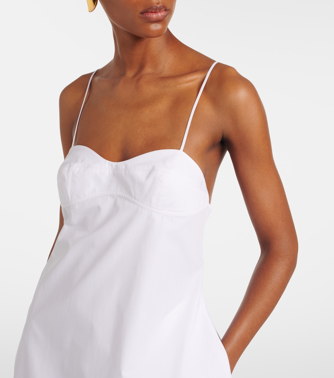 Cotton bustier dress | Róhe