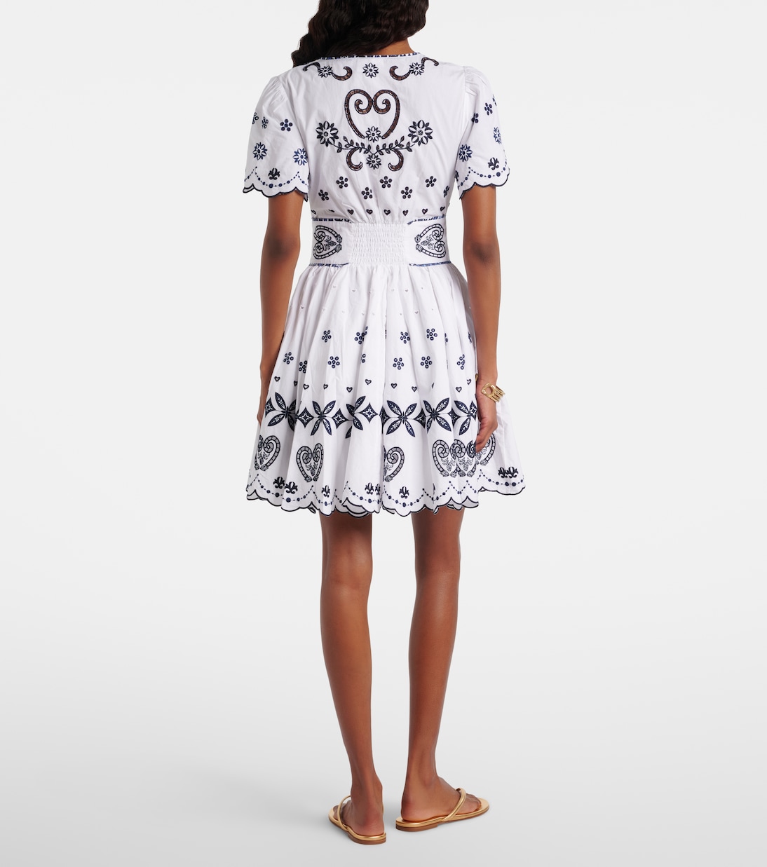 Embroidered cotton minidress | Camilla