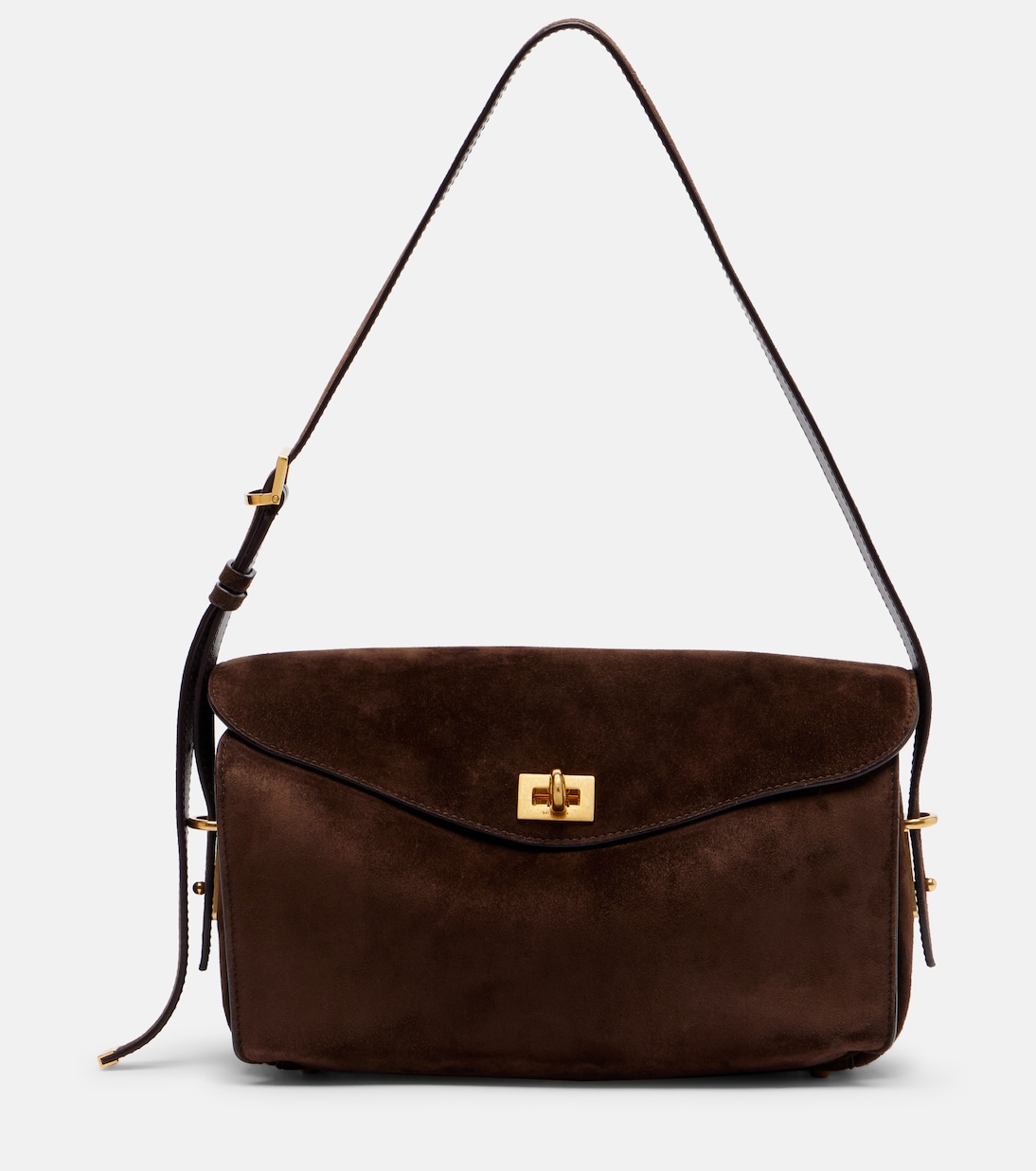 Le 7 Medium suede shoulder bag | Balenciaga