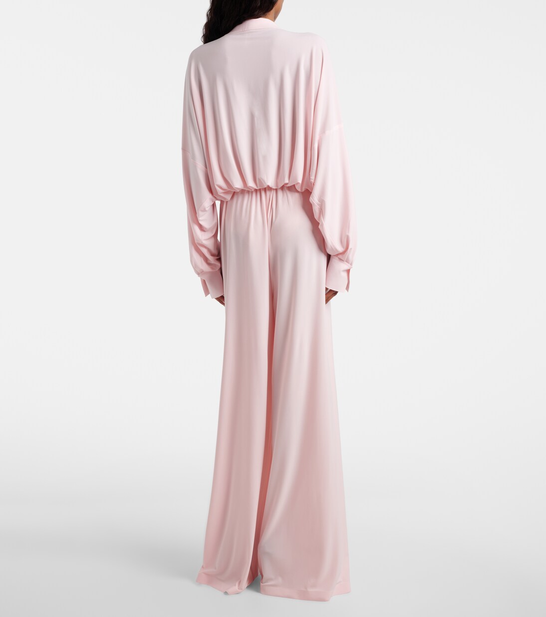 Pantalones anchos de tiro alto | Norma Kamali