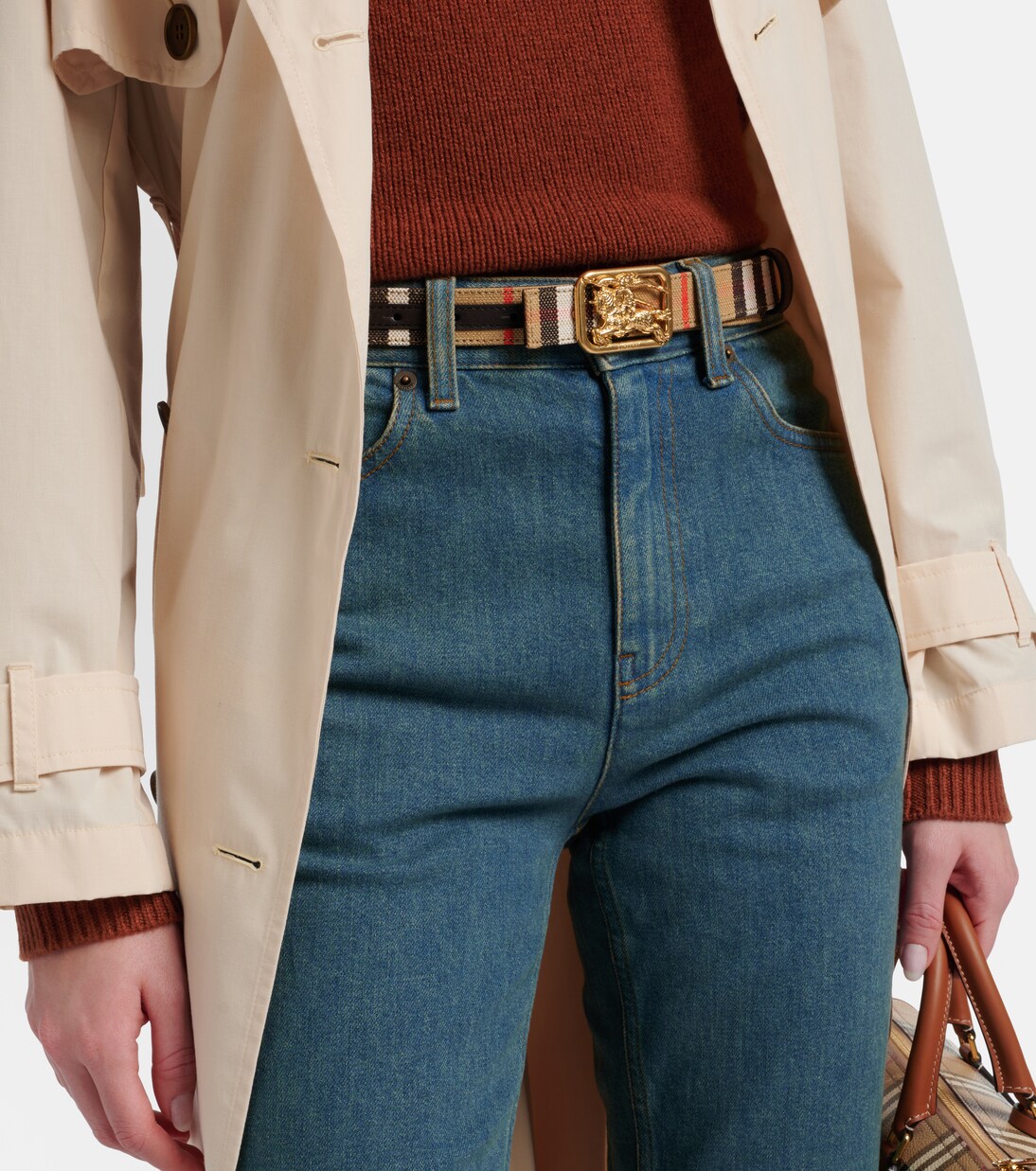 Cinturón reversible con EKD y Burberry Check  | Burberry