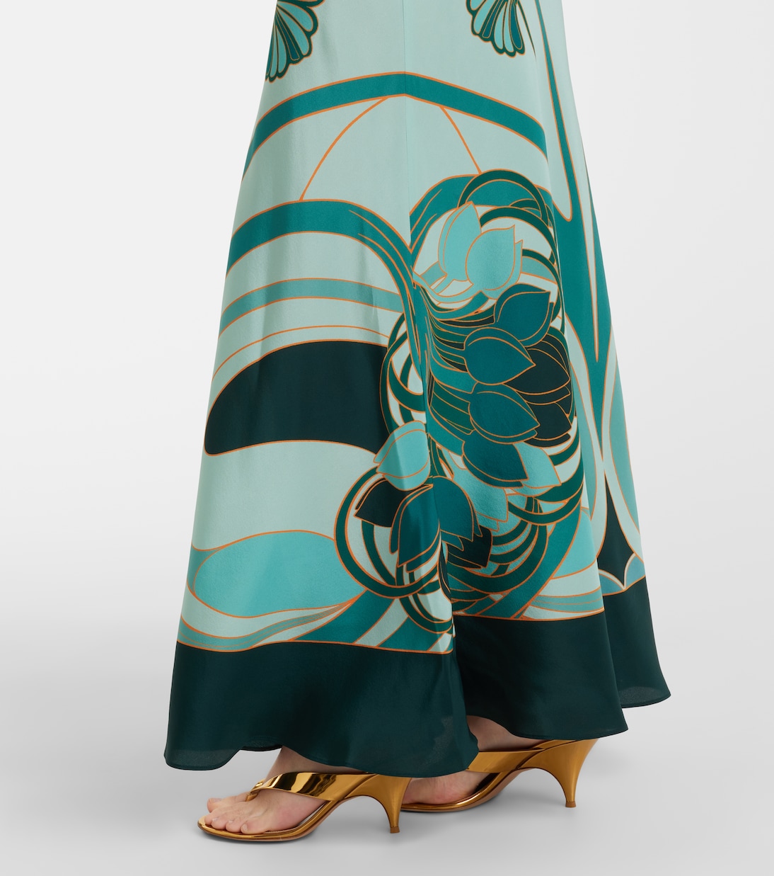 Marlene silk crêpe de chine maxi dress | La DoubleJ