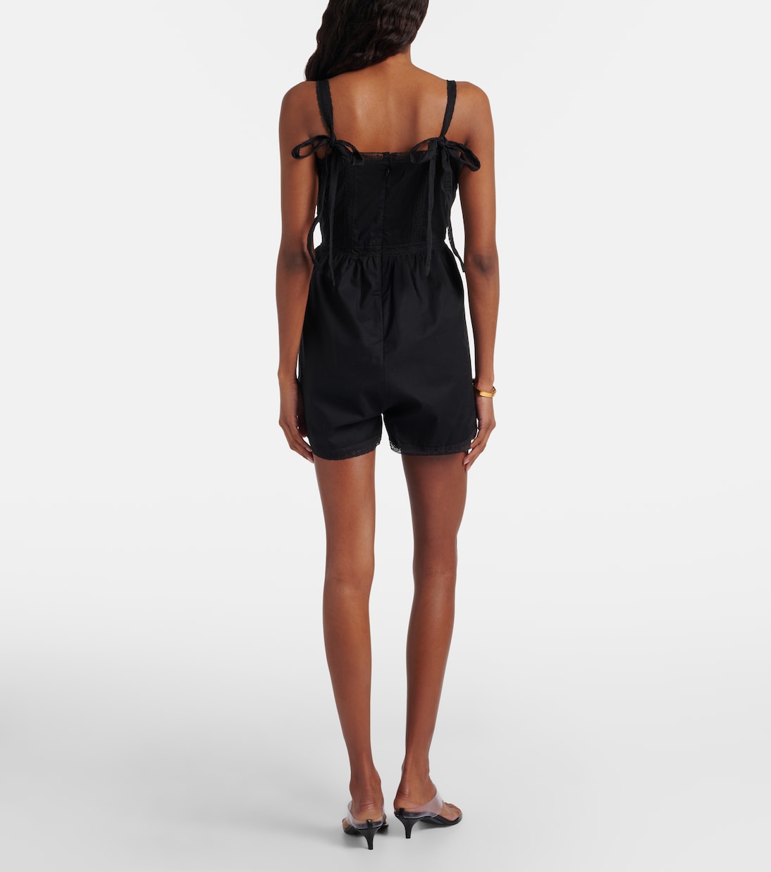 Emilia蕾丝边饰棉质连身衣 | Faithfull