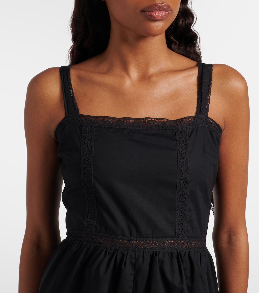 Emilia蕾丝边饰棉质连身衣 | Faithfull