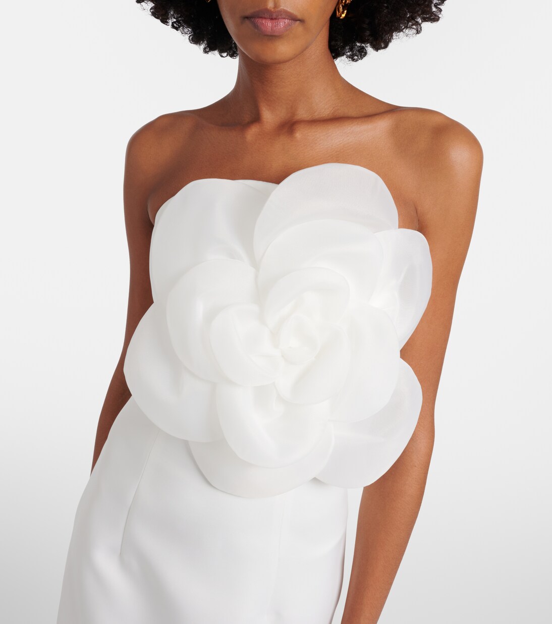 Floral-appliqué maxi dress | Leo Lin