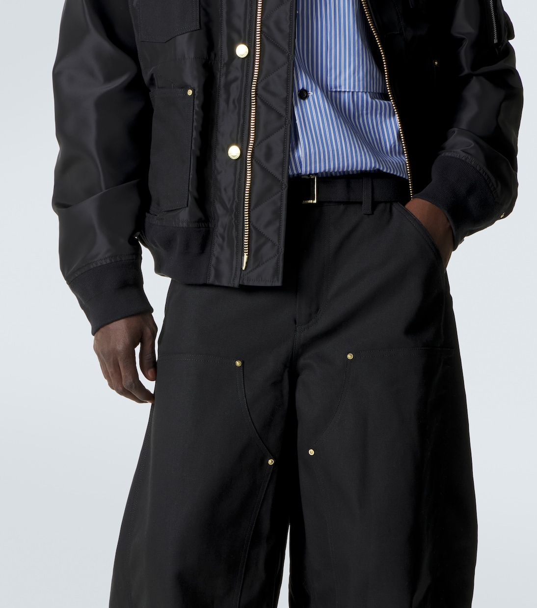 x Carhartt WIP pantalones barrel de algodón | Sacai