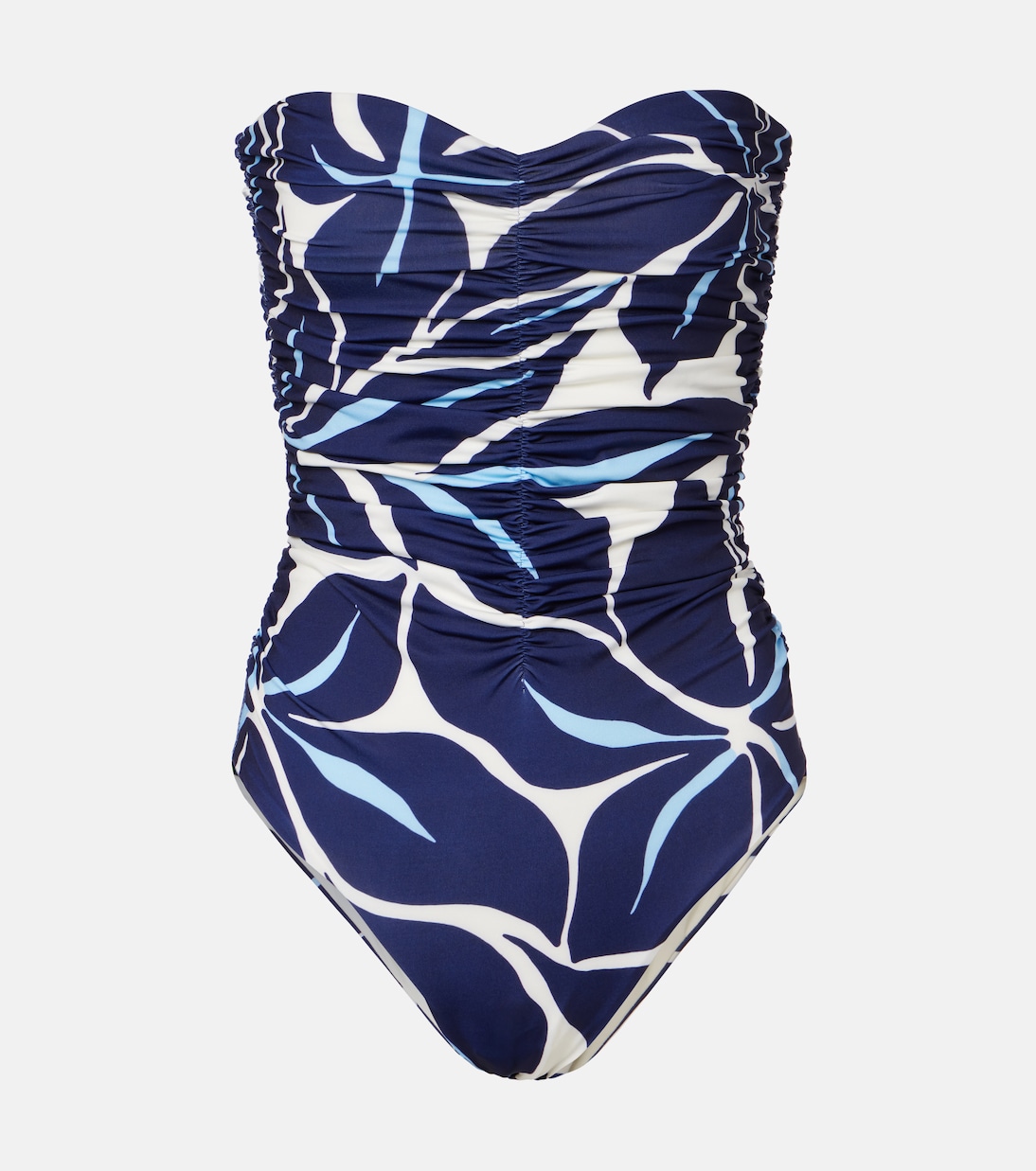 Printed strapless swimsuit | Cala de la Cruz