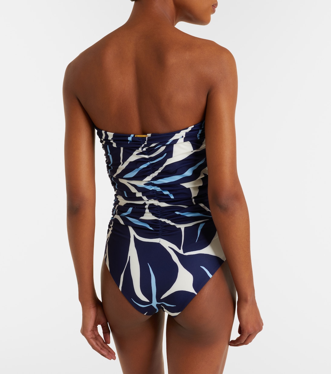 Printed strapless swimsuit | Cala de la Cruz