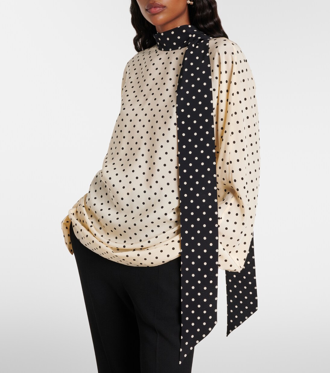 Plusdepois silk crêpe de chine blouse | Valentino