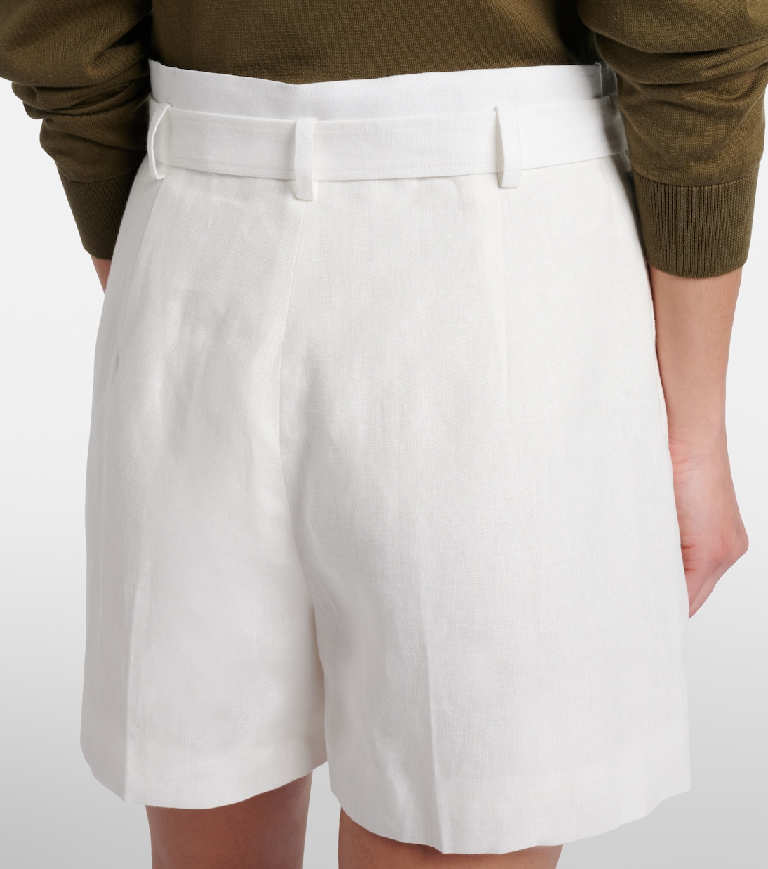Denise belted linen shorts | Ralph Lauren Collection