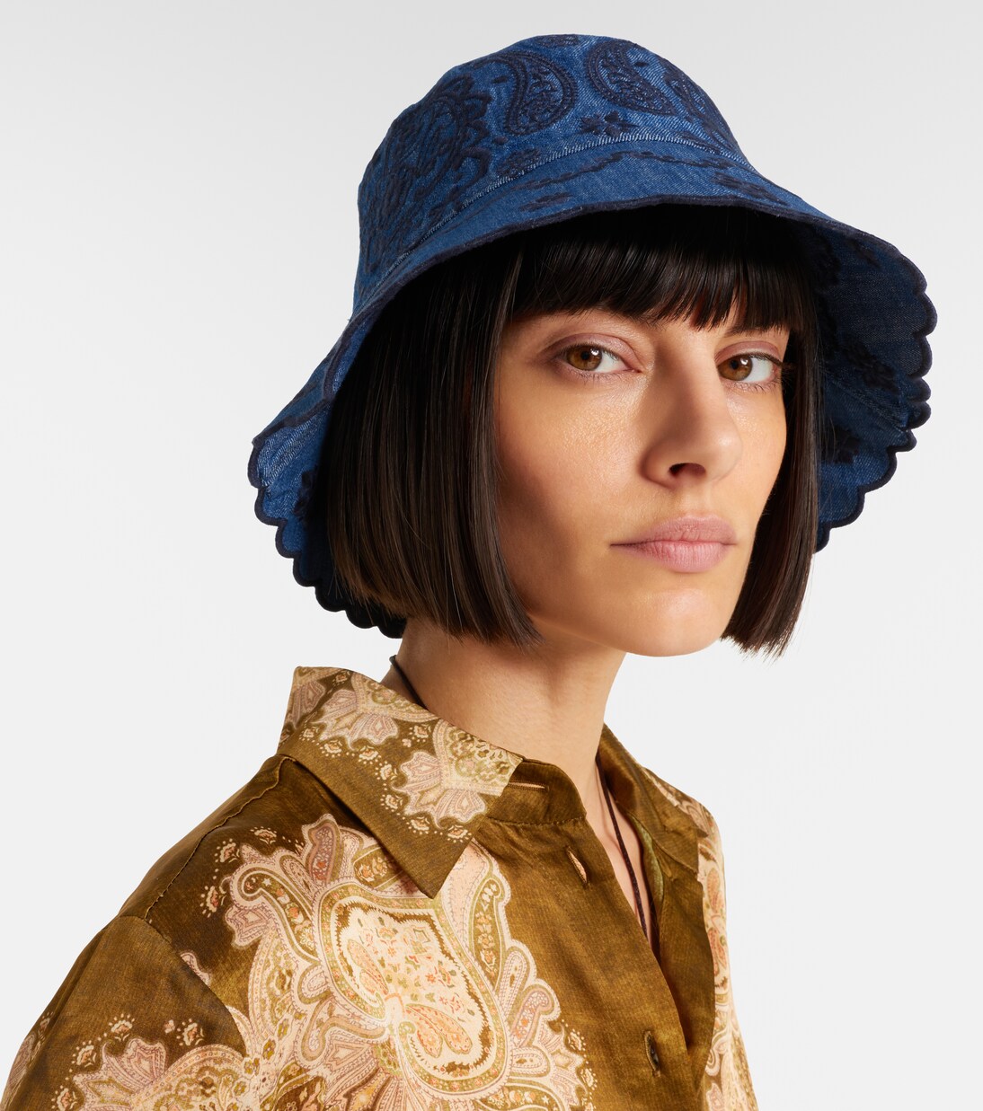 Bestickter Hut aus Denim | Zimmermann