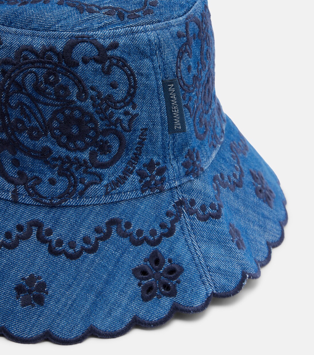 Bestickter Hut aus Denim | Zimmermann