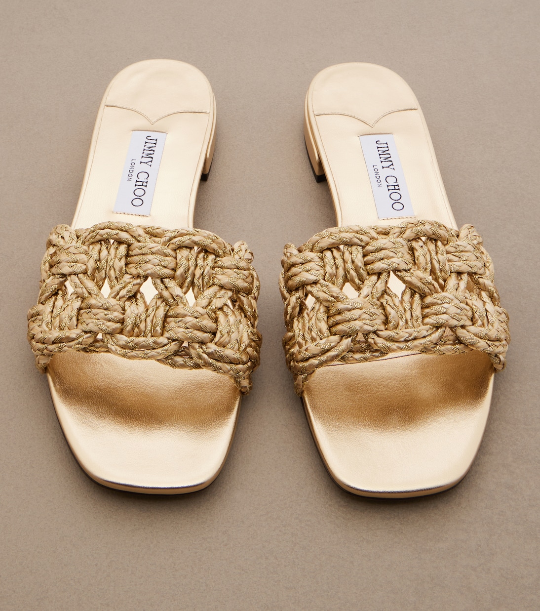 Chara woven slides | Jimmy Choo