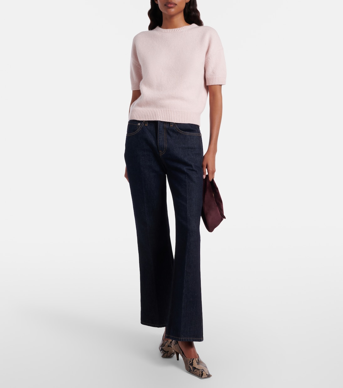 Olivia Mini suede shoulder bag | Khaite