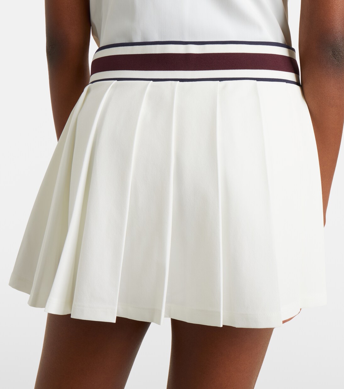 Striped pleated tennis skirt | Tory Burch