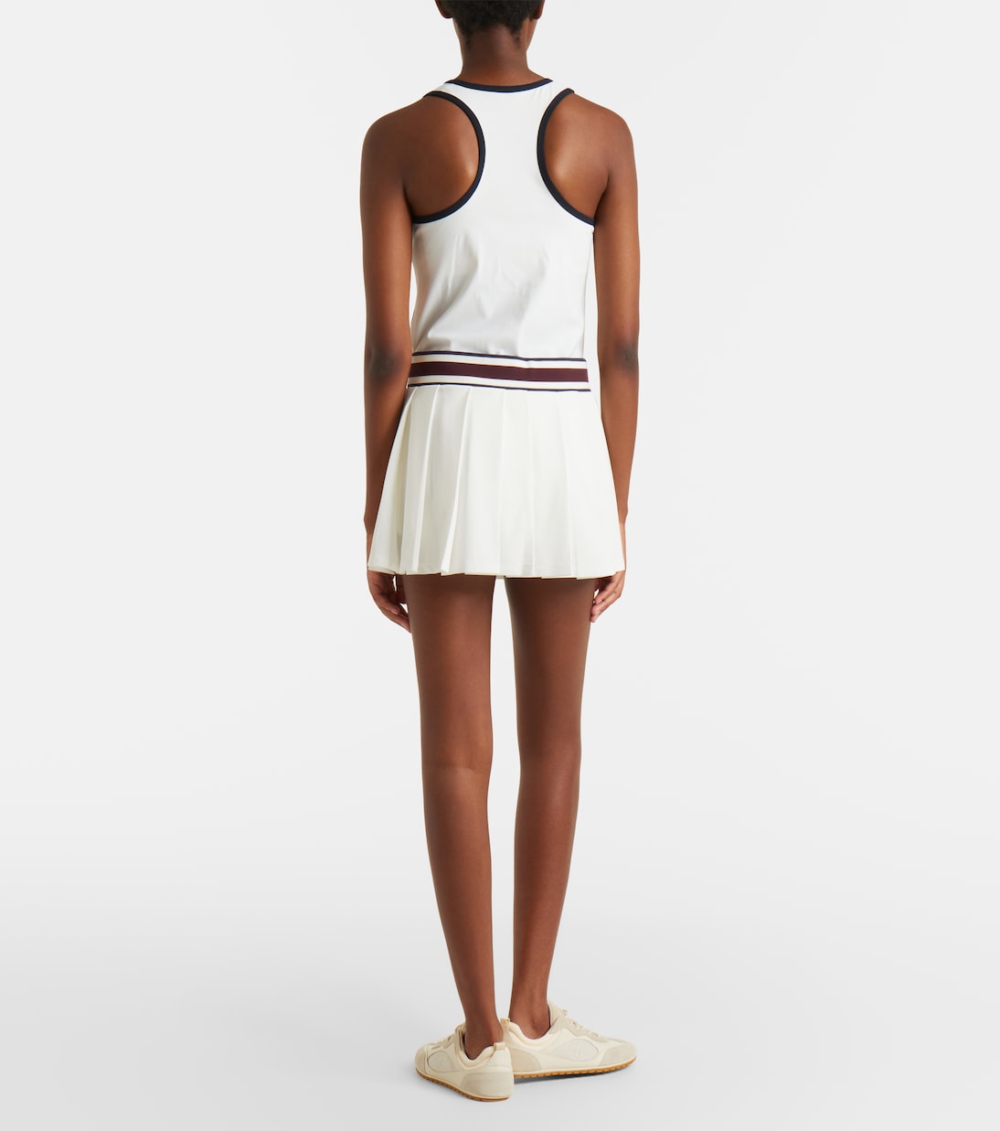 Striped pleated tennis skirt | Tory Burch