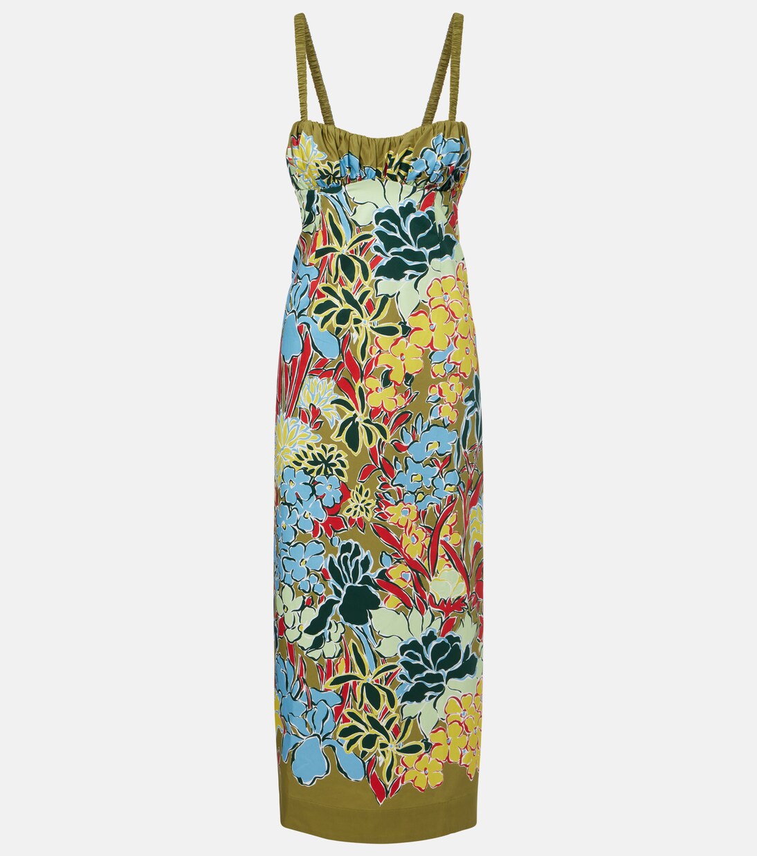 Solstice floral cotton midi dress | Alémais