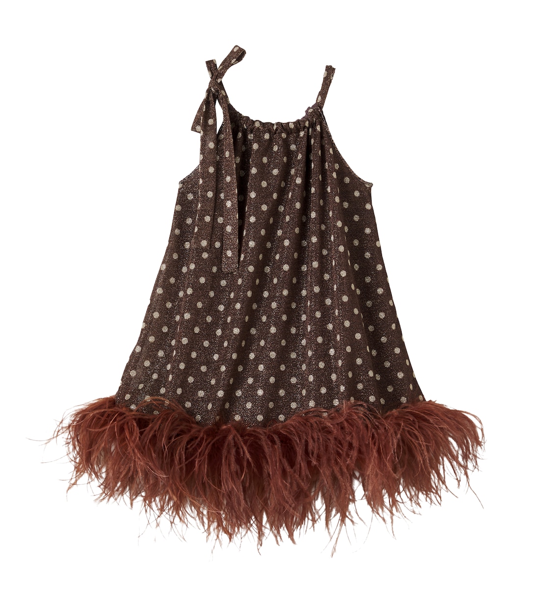 Osemini Lumière Plumage polka-dot dress | Oséree Kids