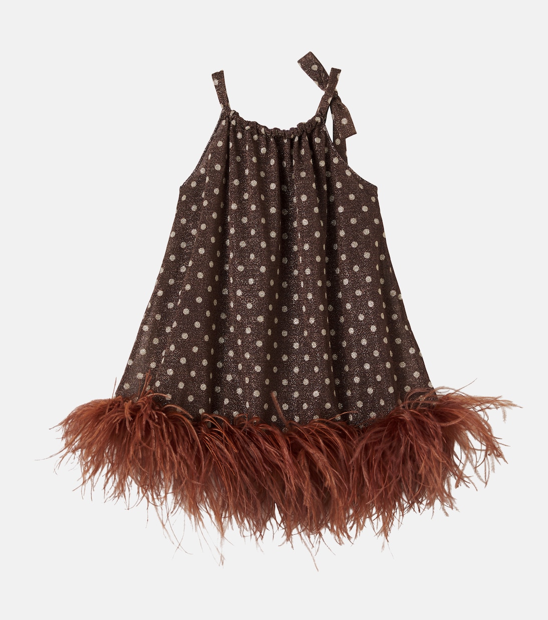 Osemini Lumière Plumage polka-dot dress | Oséree Kids