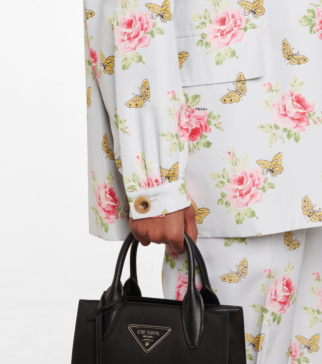 Printed silk jacket | Prada