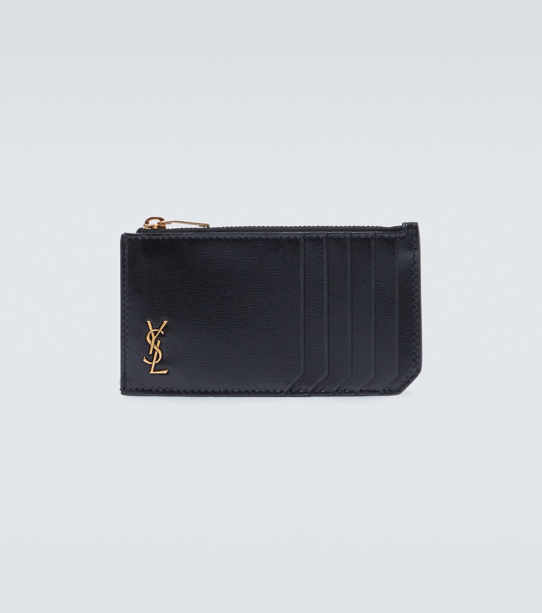 Tiny Cassandre Fragments leather card holder | Saint Laurent