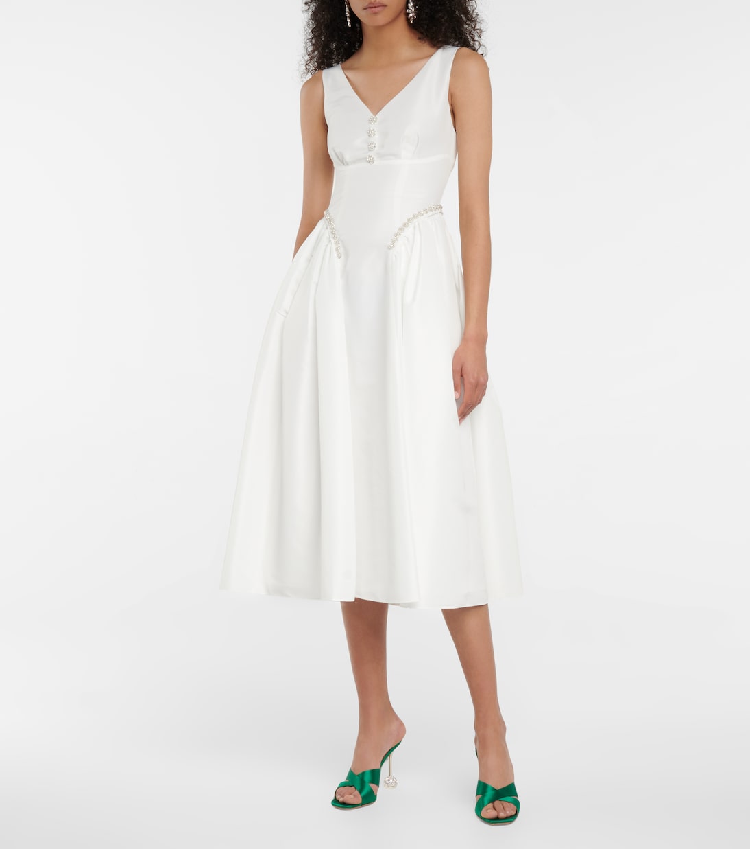 Sandalen Yes Darling 95 aus Satin | Aquazzura