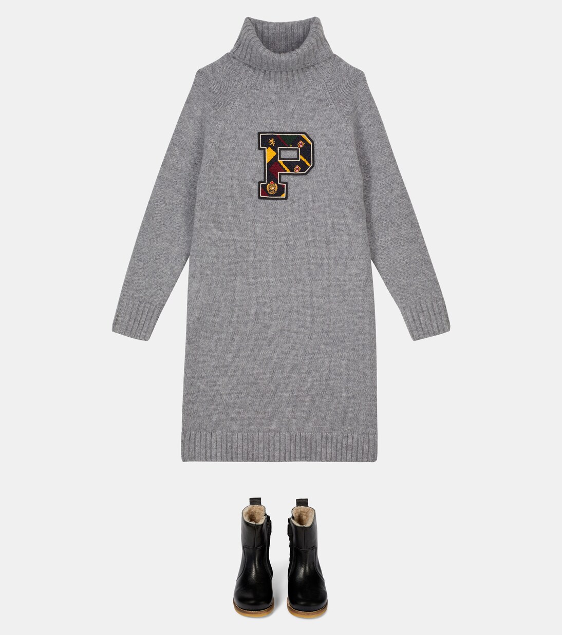 Turtleneck wool sweater dress | Polo Ralph Lauren Kids