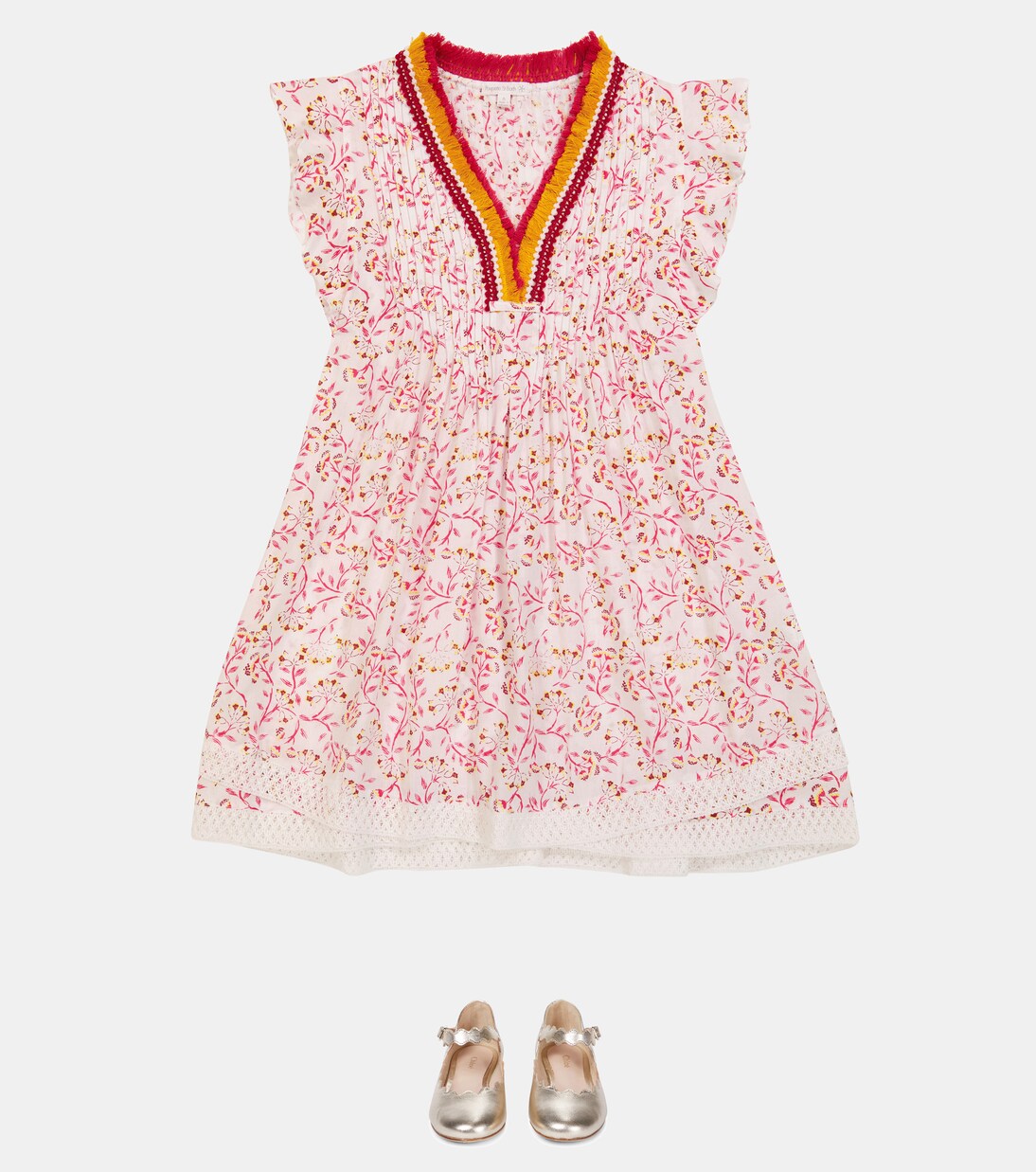 Sasha floral minidress | Poupette St Barth Kids