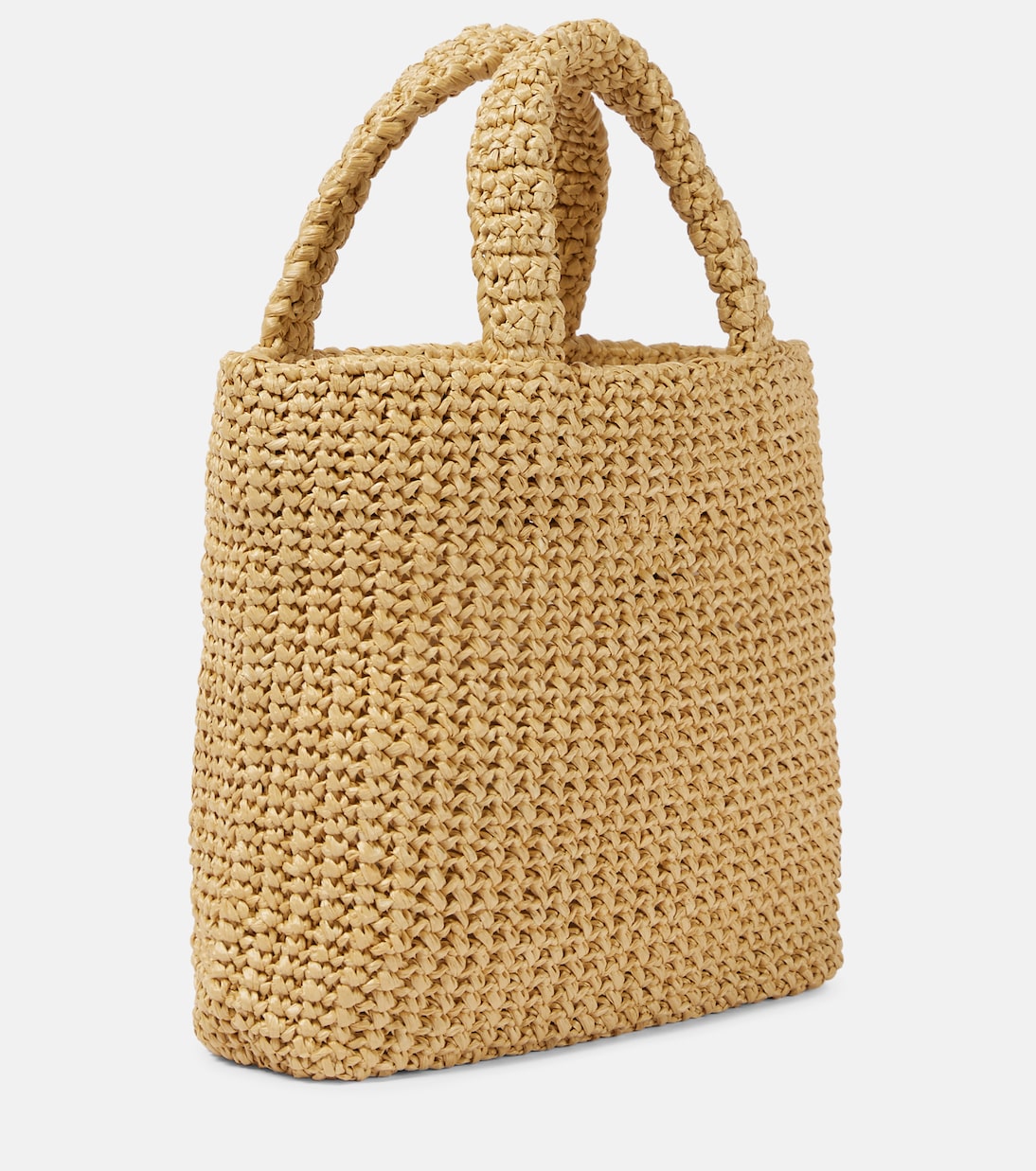 Logo raffia shopper | Prada
