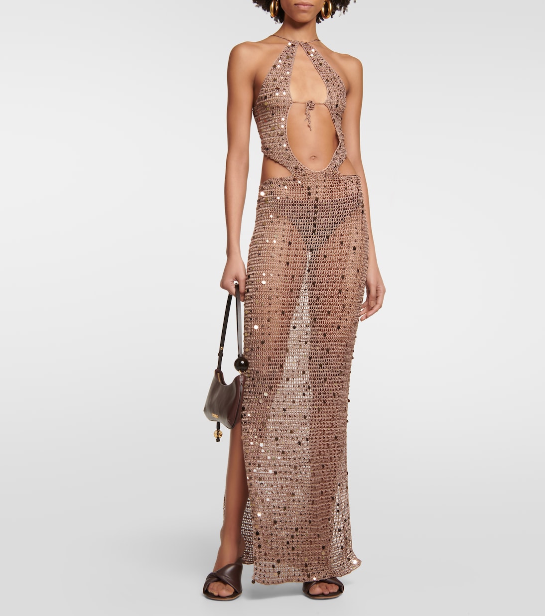 Maxikleid Morel mit Pailletten | Aya Muse