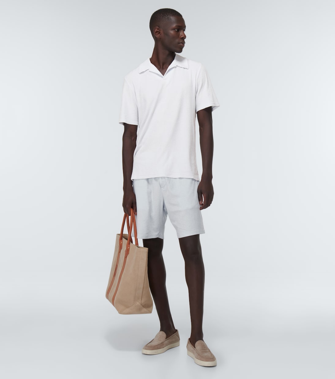 Augusto cotton-blend terry shorts | Frescobol Carioca