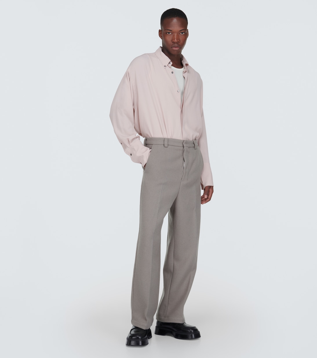 Acetate and silk shirt  | Ami Paris