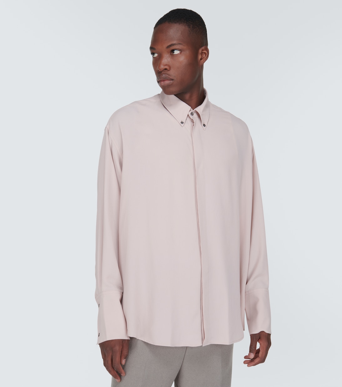 Acetate and silk shirt  | Ami Paris