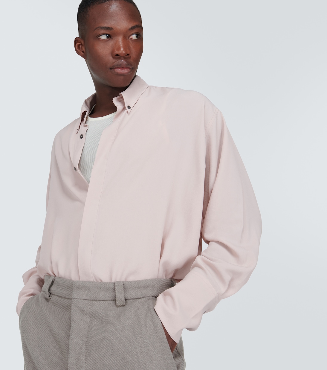 Acetate and silk shirt  | Ami Paris