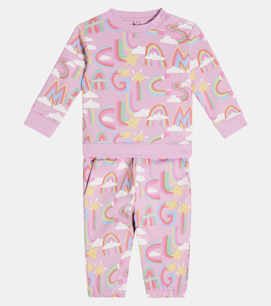 Baby printed fleece tracksuit | Stella McCartney Kids
