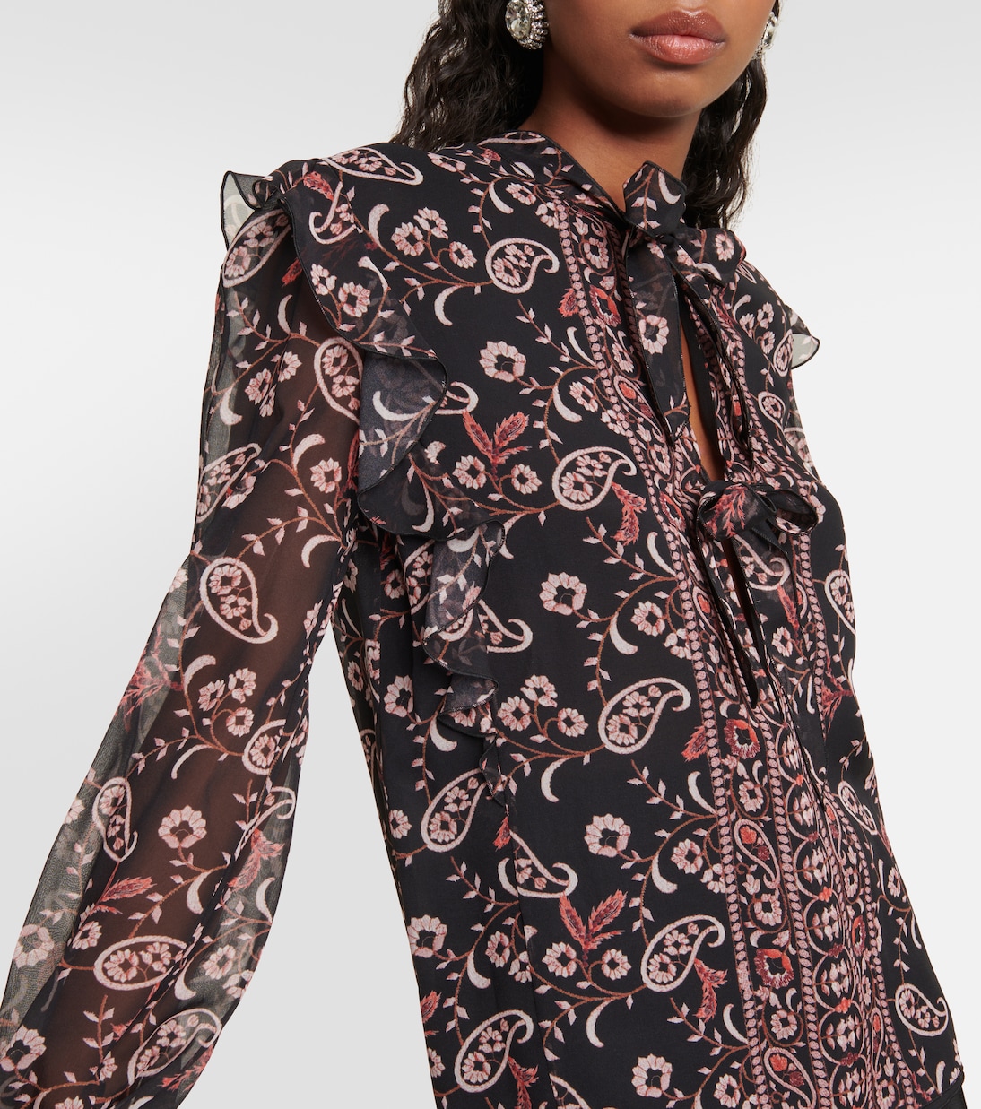 Bedruckte Bluse aus Seide | Giambattista Valli