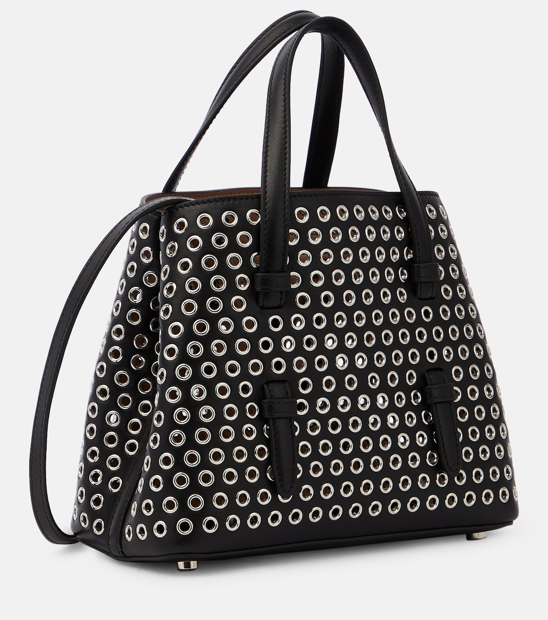 Mina 20 embellished leather tote bag | Alaïa